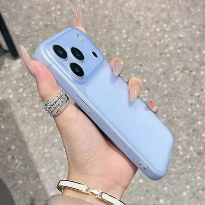 Luxury Ultra Thin Frosted Clear Phone Case for iPhone 17 Pro Max 12 13Mini 14 15 16 Pro Max 17Air Plus Silicone Soft Matte Cover | 0